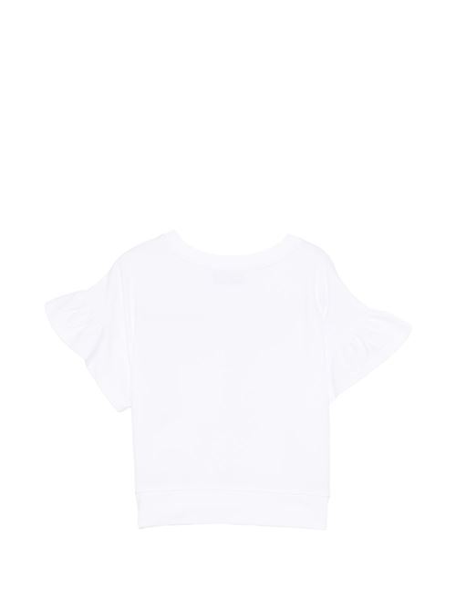 T-shirt bambina Moschino corta bianca MOSCHINO KID-TEEN | HDM073LBA0010101